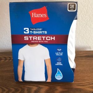 Hanes Shirts | 3 Pack Hanes Tagless T Shirts | Color White | Size: 3XL